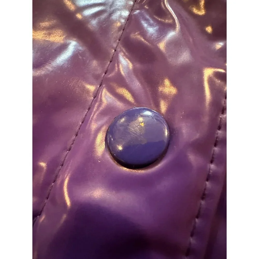 Vintage Misty Harbor ☔️ Kid's Any Weather Slicker Purple Raincoat Size‎ 7 (399)